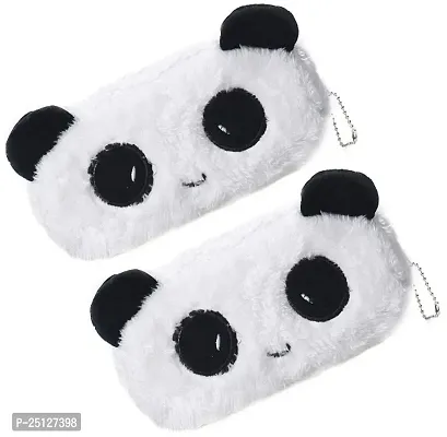 Soft Animal Panda Fur Pouch for Kids Birthday Gift and Return Gifts (Pack of 2)