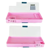Princess Calculator Pencil Box And Unicorn fur Pouch Combo Set For Girls-thumb2