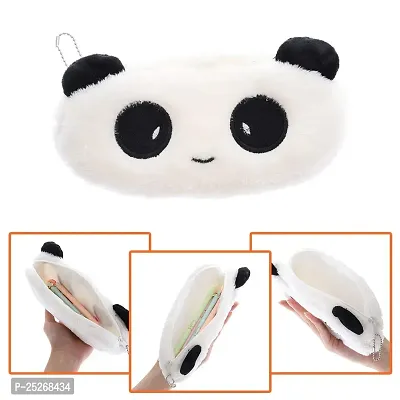 Doreamon Calculator Pencil Box And Animal Panda Fur Pouch Combo Set For Boys And Girls-thumb2