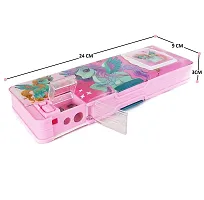 Unicorn And Hello Kitty Calculator Box Art Plastic Pencil Boxes  (Set of 2, Multicolor)-thumb3