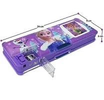 Princess And Frozen Calculator Box Art Plastic Pencil Boxes  (Set of 2, Multicolor)-thumb3