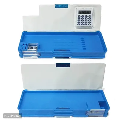 Frozen And Doreamon Calculator Box Art Plastic Pencil Boxes  (Set of 2, Multicolor)-thumb3