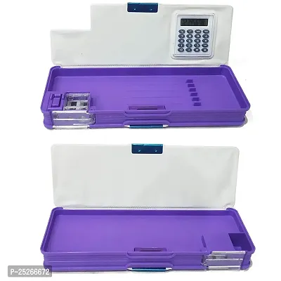 Frozen And Doreamon Calculator Box Art Plastic Pencil Boxes  (Set of 2, Multicolor)-thumb5