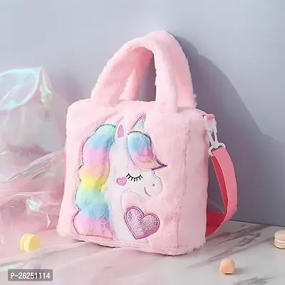 Unicorn bags for girls cute looking gifts - unicorn sling bags for girls Easy to carry/best birthday gifts for girls/unicorn school bag general Travel bag-thumb2