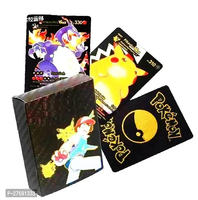 Poke-mon Black Waterproof 55pcs Black Card Box V Series Vmax Gx card