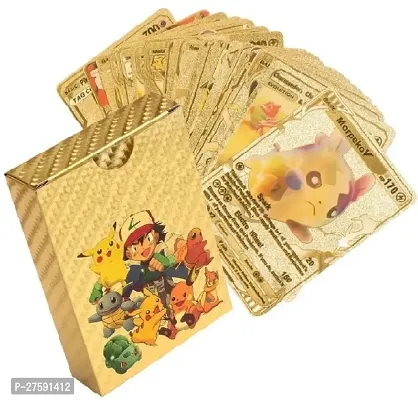 Poki Golden Playing Foil (55 Card Deck Box) Trading Cards Game