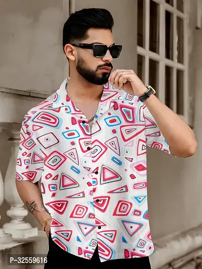 Stylish Multicoloured Polycotton Solid Short Sleeves Shirt For Men-thumb0