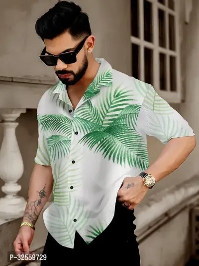 Stylish Multicoloured Polycotton Solid Short Sleeves Shirt For Men-thumb0