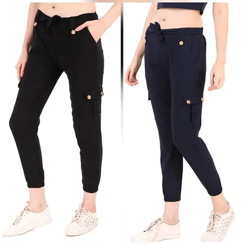 womens jogger style trousers combo 