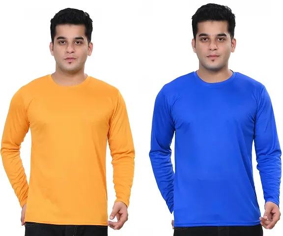 Classy Modern Solid Round Neck T-Shirt For Men Pack Of 2