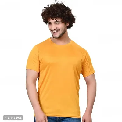 Classic Polycotton Round Neck Tees For Men