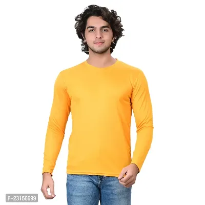 Stylish Fancy Polycotton Solid Round Neck T-Shirts For Men Pack Of 1-thumb0