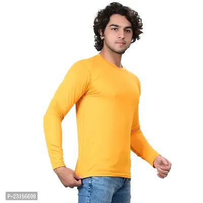 Stylish Fancy Polycotton Solid Round Neck T-Shirts For Men Pack Of 1-thumb2