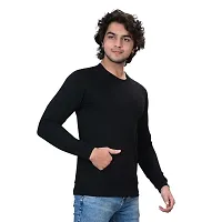 Classic Fleece Solid Sweatshirts for Men-thumb3