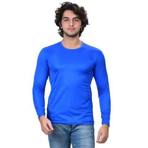 Stylish Fancy Polycotton Solid Round Neck T-Shirts For Men Pack Of 1