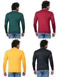 Stylish Fancy Polycotton Solid Round Neck T-Shirts For Men Pack Of 4-thumb3