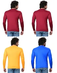 Stylish Fancy Polycotton Solid Round Neck T-Shirts For Men Pack Of 4-thumb3