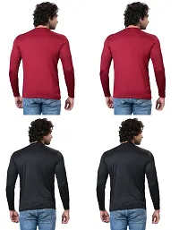 Stylish Fancy Polycotton Solid Round Neck T-Shirts For Men Pack Of 4-thumb3