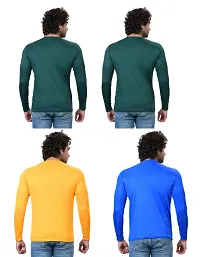 Stylish Fancy Polycotton Solid Round Neck T-Shirts For Men Pack Of 4-thumb3