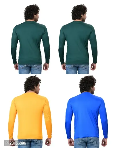 Stylish Fancy Polycotton Solid Round Neck T-Shirts For Men Pack Of 4-thumb4