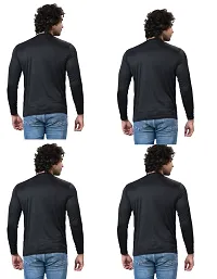 Stylish Fancy Polycotton Solid Round Neck T-Shirts For Men Pack Of 4-thumb3