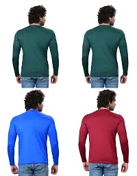 Stylish Fancy Polycotton Solid Round Neck T-Shirts For Men Pack Of 4-thumb3