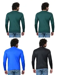 Stylish Fancy Polycotton Solid Round Neck T-Shirts For Men Pack Of 4-thumb3