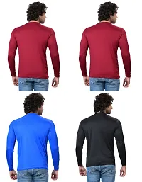 Stylish Fancy Polycotton Solid Round Neck T-Shirts For Men Pack Of 4-thumb3