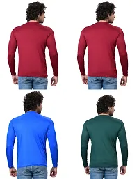 Stylish Fancy Polycotton Solid Round Neck T-Shirts For Men Pack Of 4-thumb3