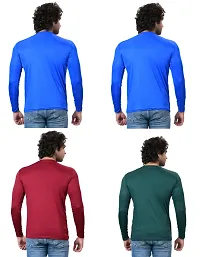 Stylish Fancy Polycotton Solid Round Neck T-Shirts For Men Pack Of 4-thumb3