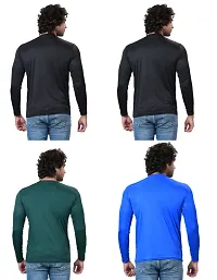 Stylish Fancy Polycotton Solid Round Neck T-Shirts For Men Pack Of 4-thumb3