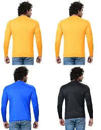 Stylish Fancy Polycotton Solid Round Neck T-Shirts For Men Pack Of 4-thumb3