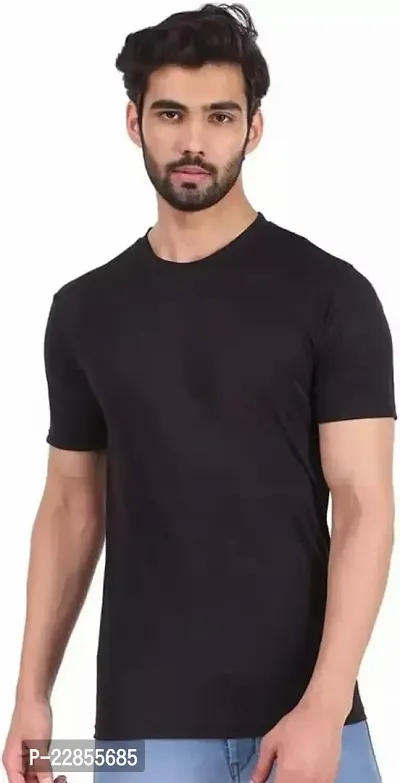 Stylish Polyester Tees For Men, Pack Of 1-thumb0