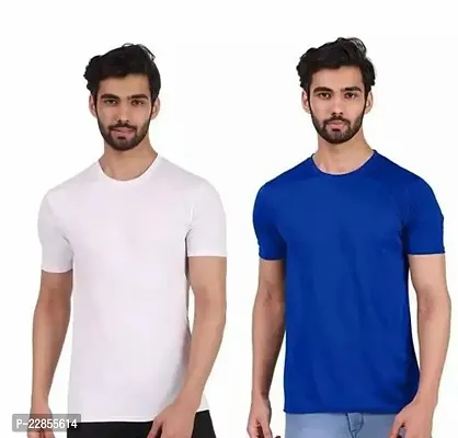 Stylish Polyester Tees For Men, Pack Of 2