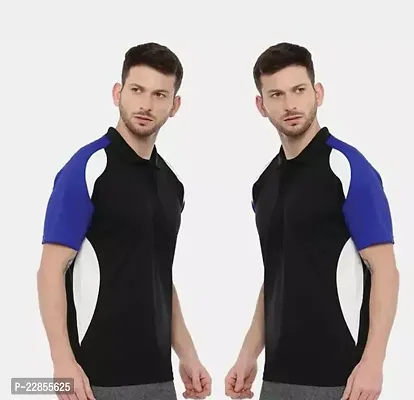 Stylish Polycotton Polos For Men, Pack Of 2-thumb0