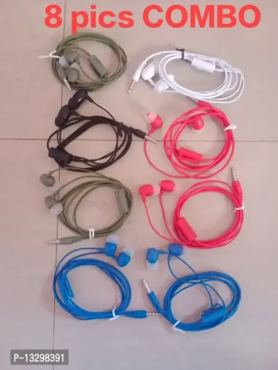 Earphone 8 pics COMBO Red Blue Black mehedi wahit