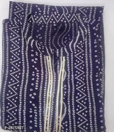 Stylish Blue Rayon Printed Stitched Kurta For Women-thumb0