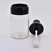 Modern Glass Storage Jars - 250 ml Glass Pickle Jar  (Pack Of 2 , Clear)-thumb3