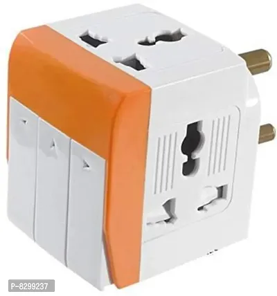 3 Way Plug Adapter Switch 3 PIN 3 Way Universal Conversion Plug Individual 3 in 1 Universal Travel Adapter Multi-Plug Individual Switch 3 PIN 3 Way Plug-thumb0