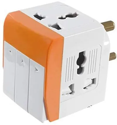 3 Way Plug Adapter Switch 3 PIN 3 Way Universal Conversion Plug Individual 3 in 1 Universal Travel Adapter Multi-Plug Individual Switch 3 PIN 3 Way Plug