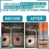 Multipurpose Bubble Foam Cleaner Kitchen Cleaner Spray Oil amp;amp;amp; Grease Stain Remover Chimney Cleaner Spray Bubble Cleaner All Purpose Foam Degreaser Spray for Kitchen Bubble Cleaner Spray (500ml)-thumb1