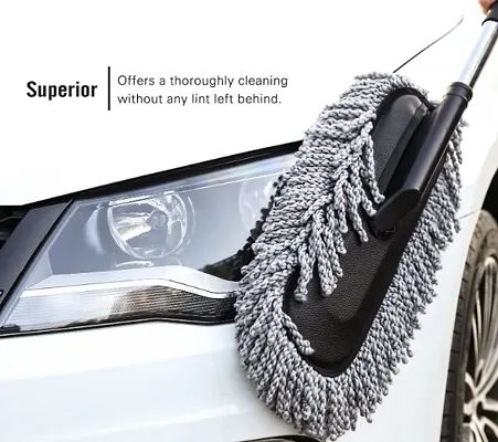 Super Soft Microfiber Car Duster Exterior with Extendable Handle