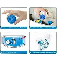 Toilet Cleaning Tablet | Toilet Bowl Cleaner Tablet | Toilet Deodorizer | Bathroom Cleaner Tablet | Automatic Toilet Bowl Cleaner Tablets | Stain Remover Bathroom Flush Tank Blue Tablet | Pack Of 10-thumb2