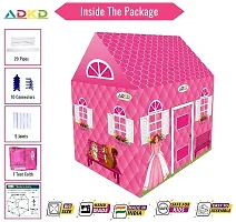 Jumbo Size Extremely Light Weight, Water Proof Kids Princess Play theme tent house For 10 Year Old Kids Girls And Boys -Multicolor (Candy House Tent) (Doll House Tent)-thumb1
