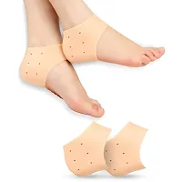 Half Heel Socks Anti Crack Silic (1 Pair)-thumb3