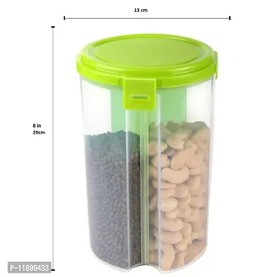 Plastic Storage Container for Kitchen 3 Section Air Tight Container Jar,Storage Containers,Masala Boxes,Pack of 1-thumb4