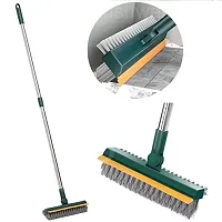 Bathroom Cleaning Brush with Wiper Upgraded 3 in 1 Tiles Cleaning Brush Bathroom Brush with L-thumb1