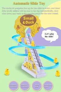 Duck Track Toys for Kids - Small Ducks Stair Climbing Toys for Kids , Escalator Toy with Lights and Music - 3 Duck Included ( Duck Track )-thumb4