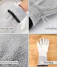 Multifunctional Wire Dishwashing Steel Wire Insulated Waterproof Gloves - 2 Pc-thumb4