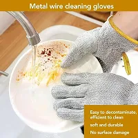 Multifunctional Wire Dishwashing Steel Wire Insulated Waterproof Gloves - 2 Pc-thumb1